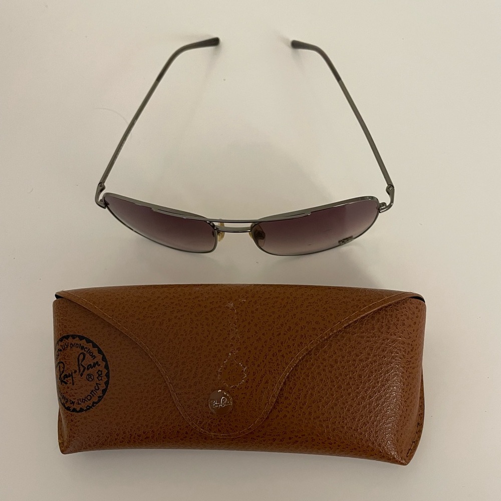 Mens Burberry sunglasses with ray ban case